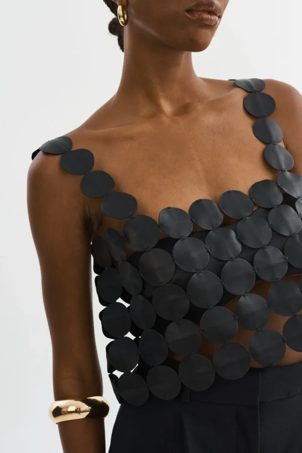 LAMARQUE Tops | FINLEY | Multi-Circle Top Black