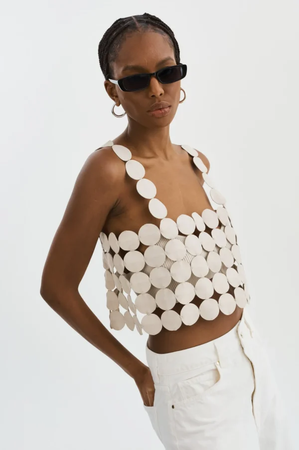 LAMARQUE Tops | FINLEY | Multi-Circle Top Bone