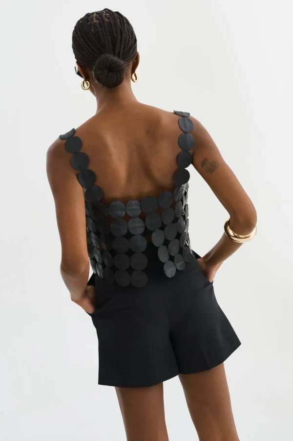 LAMARQUE Tops | FINLEY | Multi-Circle Top Black
