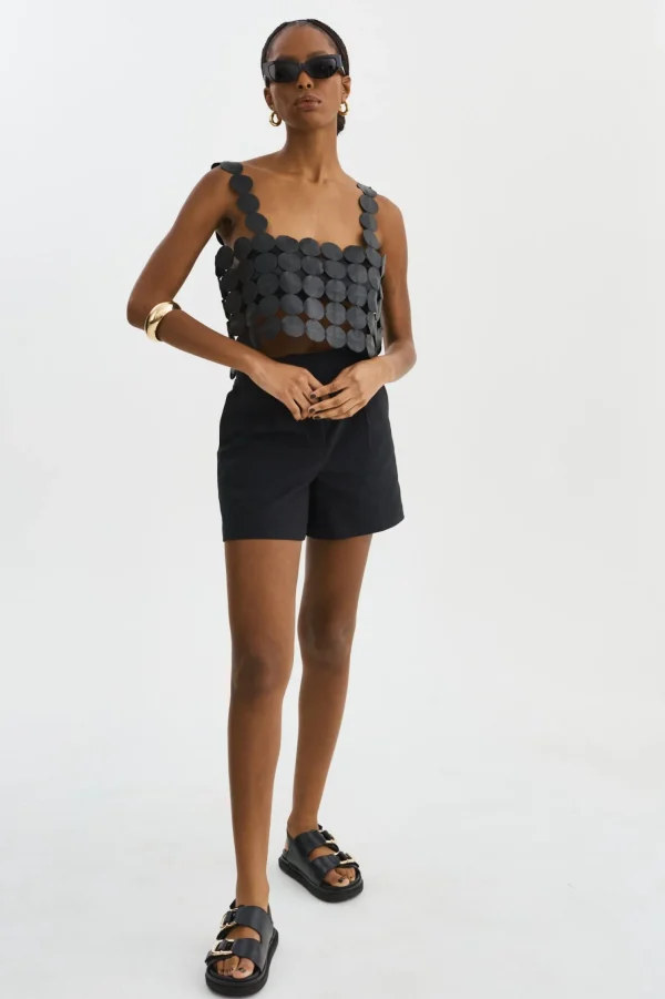 LAMARQUE Tops | FINLEY | Multi-Circle Top Black
