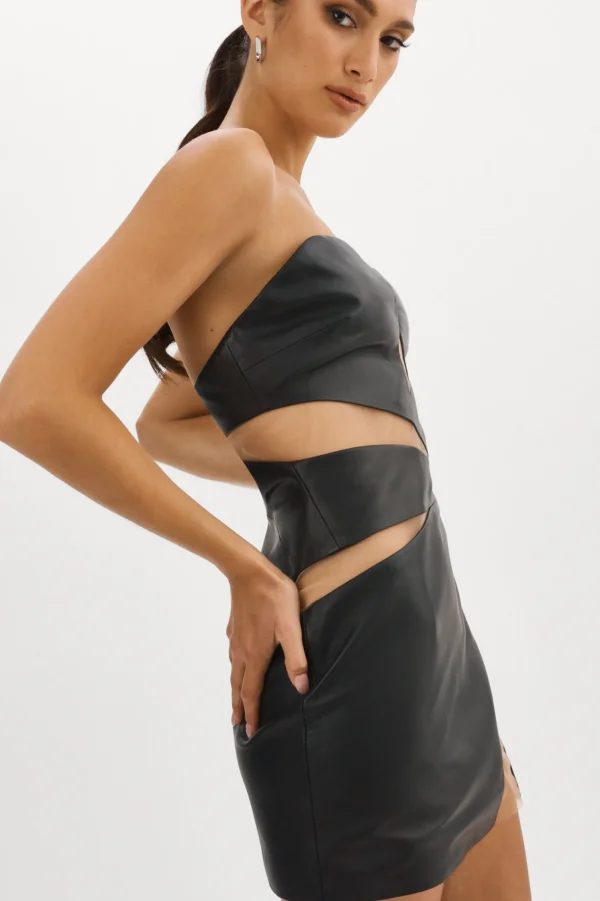 LAMARQUE Dresses | GARBINA | Leather Dress Black