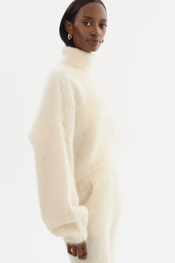 LAMARQUE Tops | GARCELLE | Wool Turtleneck Sweater Ivory