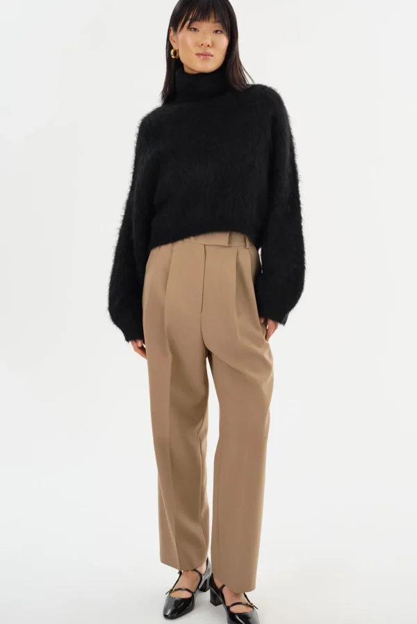 LAMARQUE Tops | GARCELLE | Wool Turtleneck Sweater Black