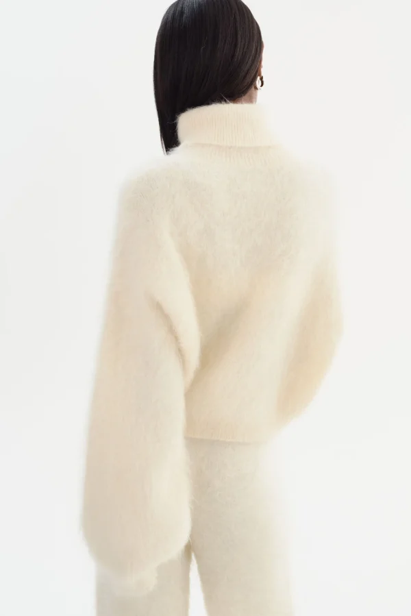 LAMARQUE Tops | GARCELLE | Wool Turtleneck Sweater Ivory