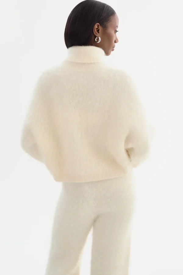 LAMARQUE Tops | GARCELLE | Wool Turtleneck Sweater Ivory