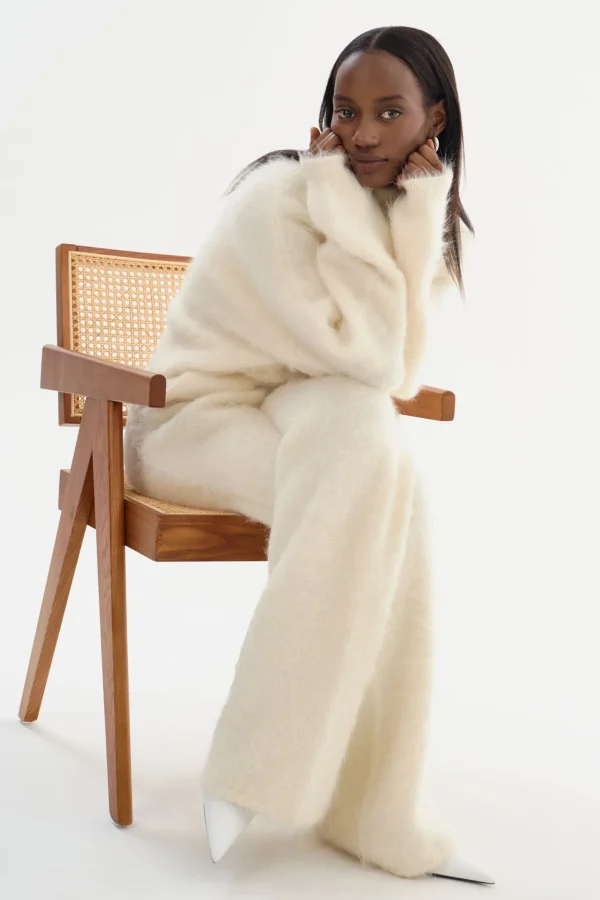 LAMARQUE Tops | GARCELLE | Wool Turtleneck Sweater Ivory