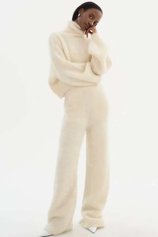 LAMARQUE Tops | GARCELLE | Wool Turtleneck Sweater Ivory