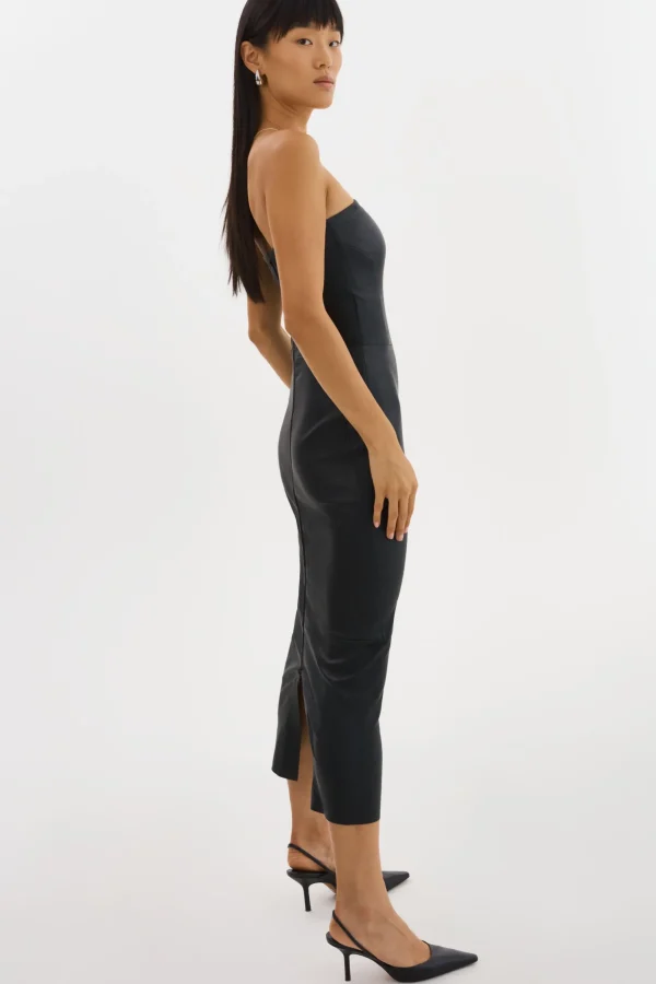 LAMARQUE Dresses | HAILEY | Leather Tube Dress Black