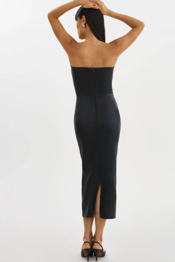 LAMARQUE Dresses | HAILEY | Leather Tube Dress Black