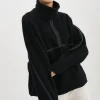 LAMARQUE Tops | HELSA | Polar Fleece Pullover Black / Black