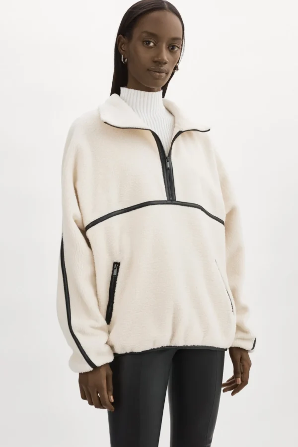 LAMARQUE Tops | HELSA | Polar Fleece Pullover Ivory