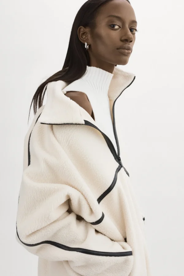 LAMARQUE Tops | HELSA | Polar Fleece Pullover Ivory
