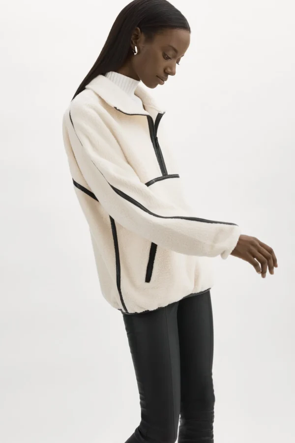 LAMARQUE Tops | HELSA | Polar Fleece Pullover Ivory