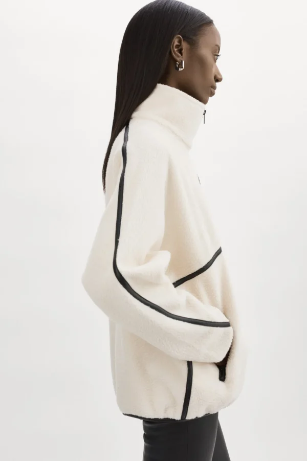 LAMARQUE Tops | HELSA | Polar Fleece Pullover Ivory