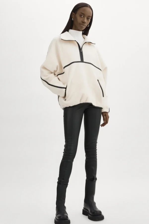 LAMARQUE Tops | HELSA | Polar Fleece Pullover Ivory