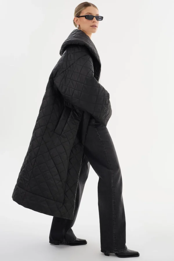 LAMARQUE Coats&Jackets | HENDRIKA | Oversized Quilted Coat Black