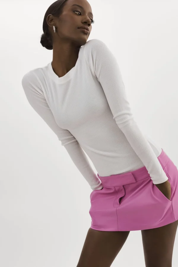 LAMARQUE Skirts | INAYA | Leather Micro Mini Skirt BODACIOUS PINK