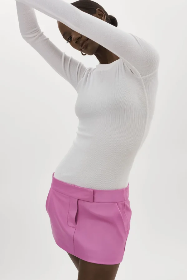 LAMARQUE Skirts | INAYA | Leather Micro Mini Skirt BODACIOUS PINK