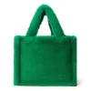 LAMARQUE Accessories | JADE Faux Fur Tote Bag VIBRANT GREEN