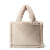 LAMARQUE Accessories | JADE Faux Fur Tote Bag Bone