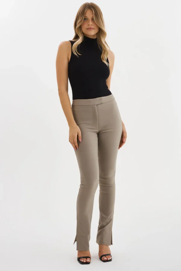 LAMARQUE Pants&Shorts | JADYN | Stretch Twill Pant Wood Bridge