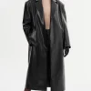 LAMARQUE Leather Jackets | JANELLE | Recycled Leather Coat Black