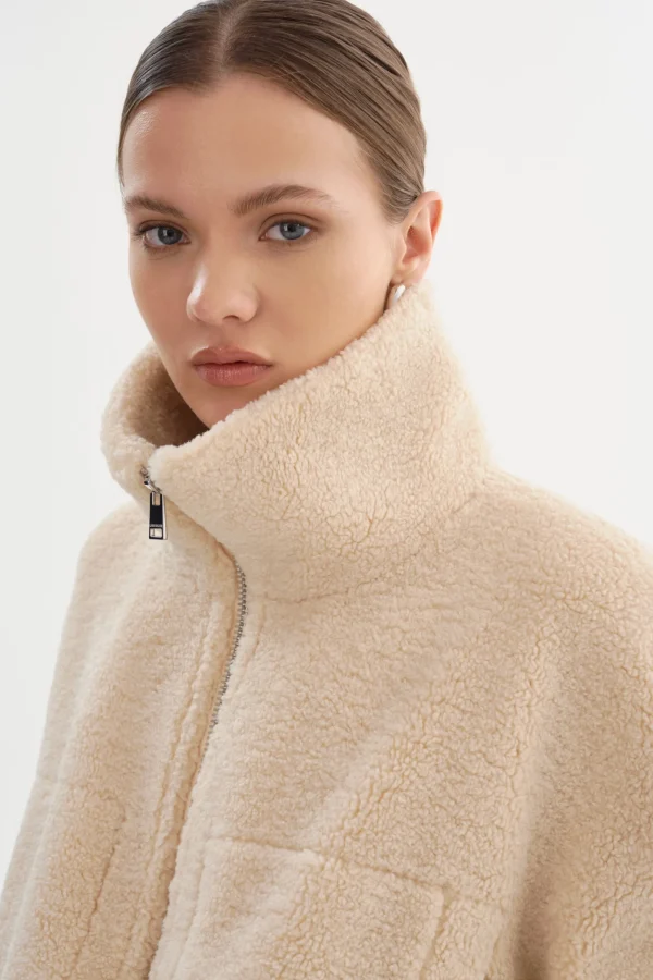 LAMARQUE Coats&Jackets | JAYNA | Sherpa Jacket Beige