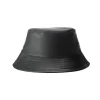 LAMARQUE Accessories | JEANNE LEATHER BUCKET HAT Black
