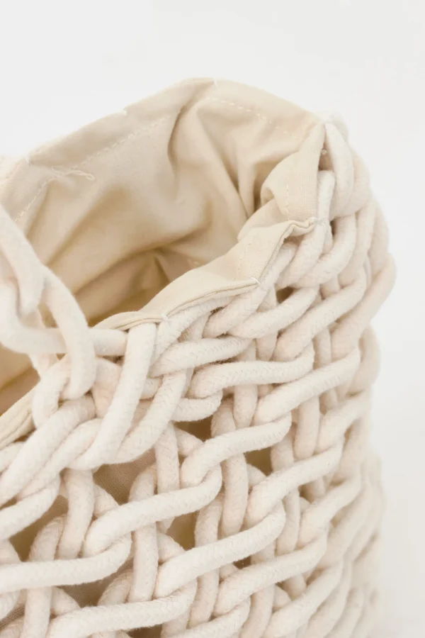 LAMARQUE Accessories | JOLANA | Braided Tote Bag Bone