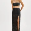 LAMARQUE Skirts | KALI | Multi-Circle Maxi Skirt Black
