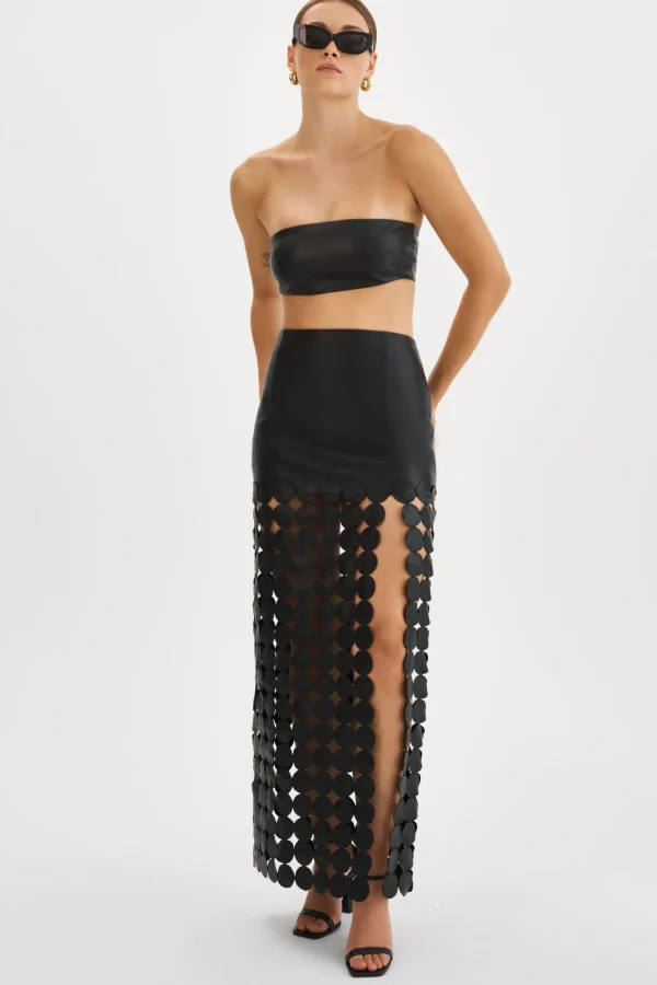 LAMARQUE Skirts | KALI | Multi-Circle Maxi Skirt Black