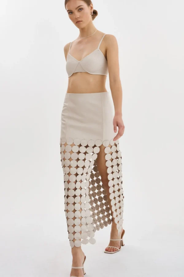 LAMARQUE Skirts | KALI | Multi-Circle Maxi Skirt Bone