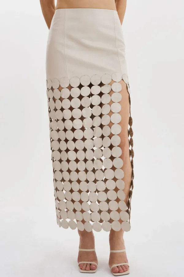 LAMARQUE Skirts | KALI | Multi-Circle Maxi Skirt Bone