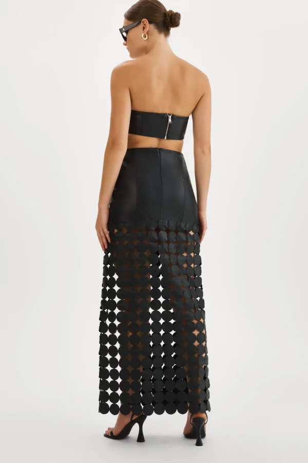 LAMARQUE Skirts | KALI | Multi-Circle Maxi Skirt Black