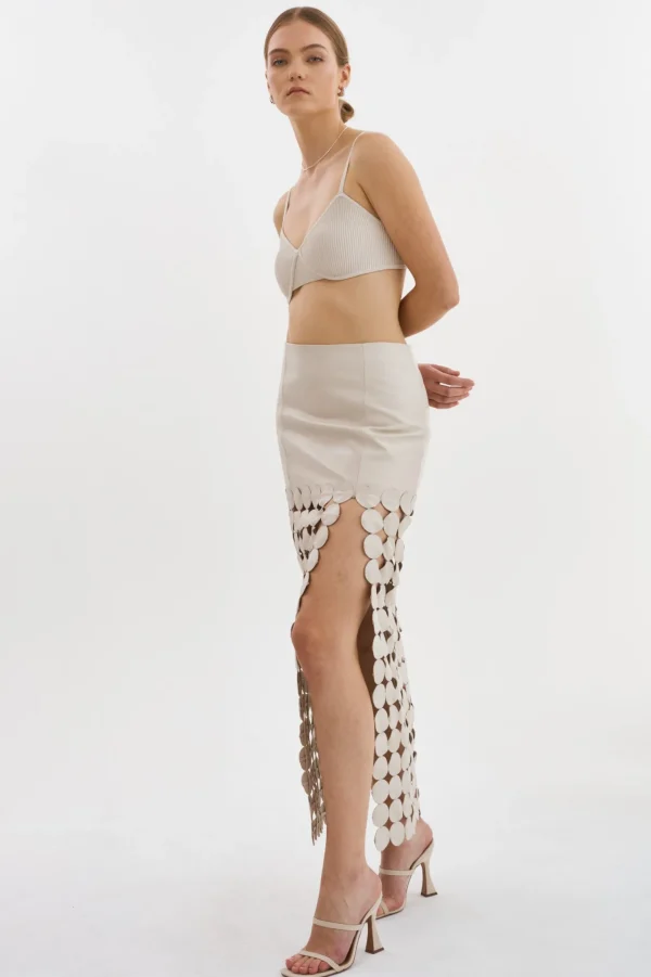 LAMARQUE Skirts | KALI | Multi-Circle Maxi Skirt Bone