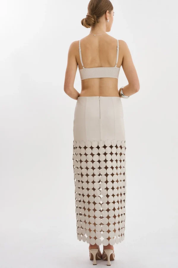 LAMARQUE Skirts | KALI | Multi-Circle Maxi Skirt Bone