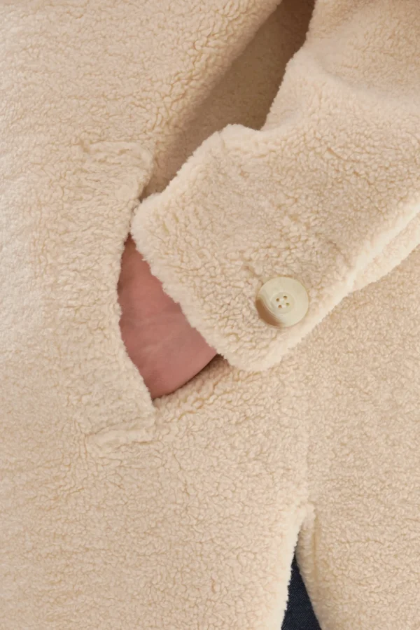 LAMARQUE Coats&Jackets | KANE | Sherpa Shacket Beige