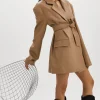 LAMARQUE Dresses | Coats&Jackets | Kassandra | Faux Leather Oversized Blazer MOCHA