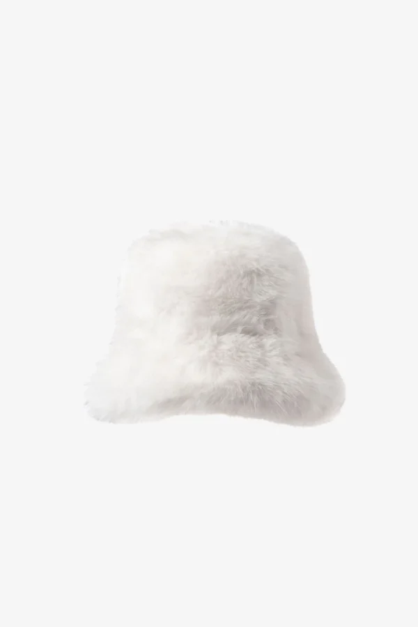 LAMARQUE Accessories | Kayley | Faux Fur Bucket Hat IVORY