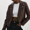 LAMARQUE Leather Jackets | KELSEY | Leather Biker Jacket MAHOGANY