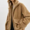 LAMARQUE Coats&Jackets | KIM | Sherpa Jacket TAUPE