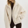 LAMARQUE Coats&Jackets | KIM | Sherpa Jacket Off White