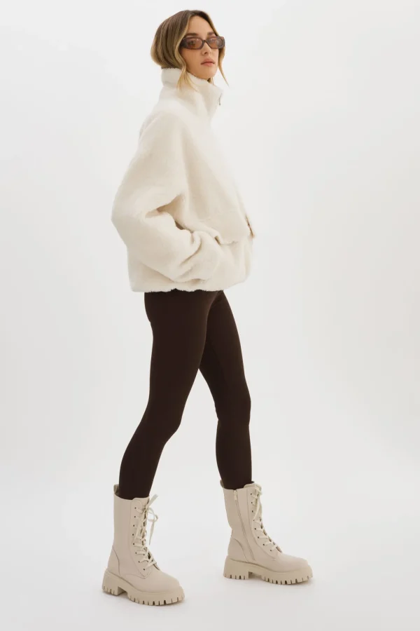 LAMARQUE Coats&Jackets | KIM | Sherpa Jacket Off White