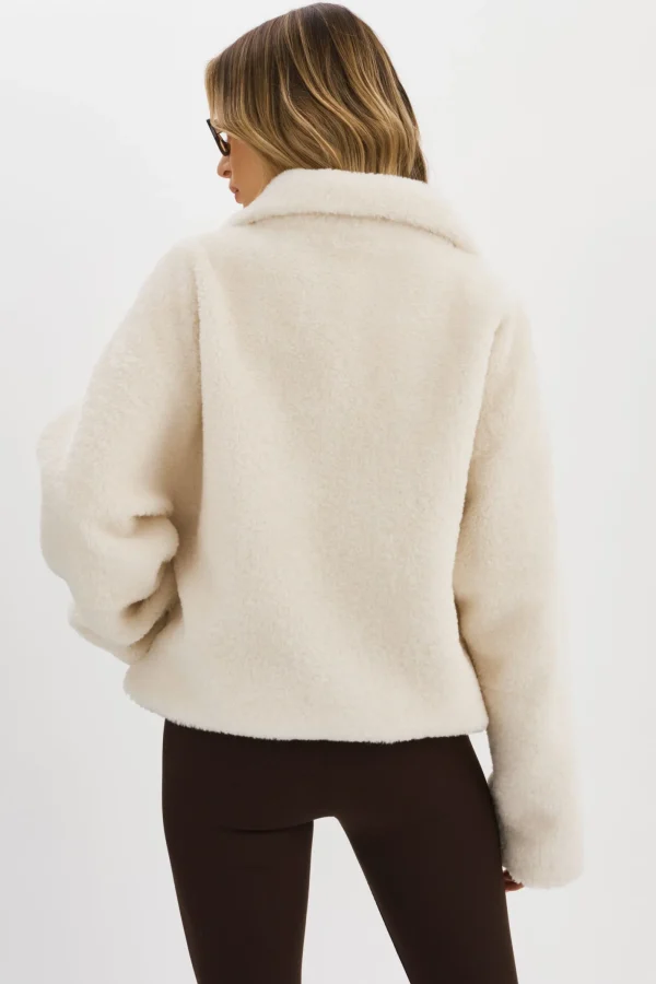 LAMARQUE Coats&Jackets | KIM | Sherpa Jacket Off White