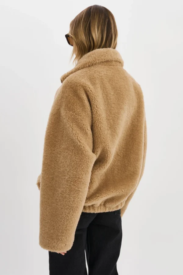 LAMARQUE Coats&Jackets | KIM | Sherpa Jacket TAUPE