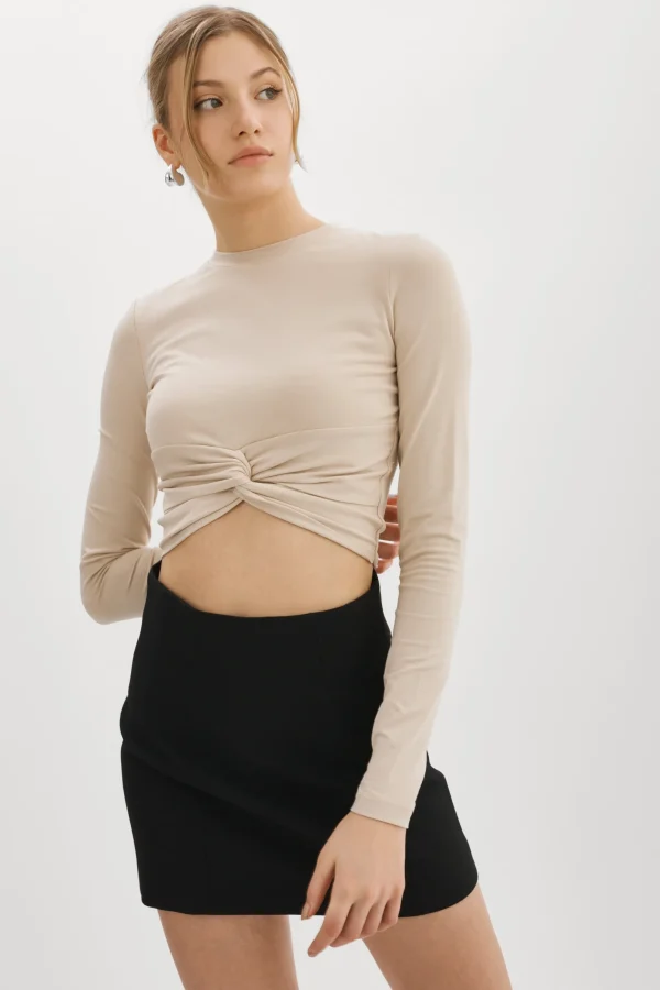 LAMARQUE Tops | KSENIA | Twist Top LATTE