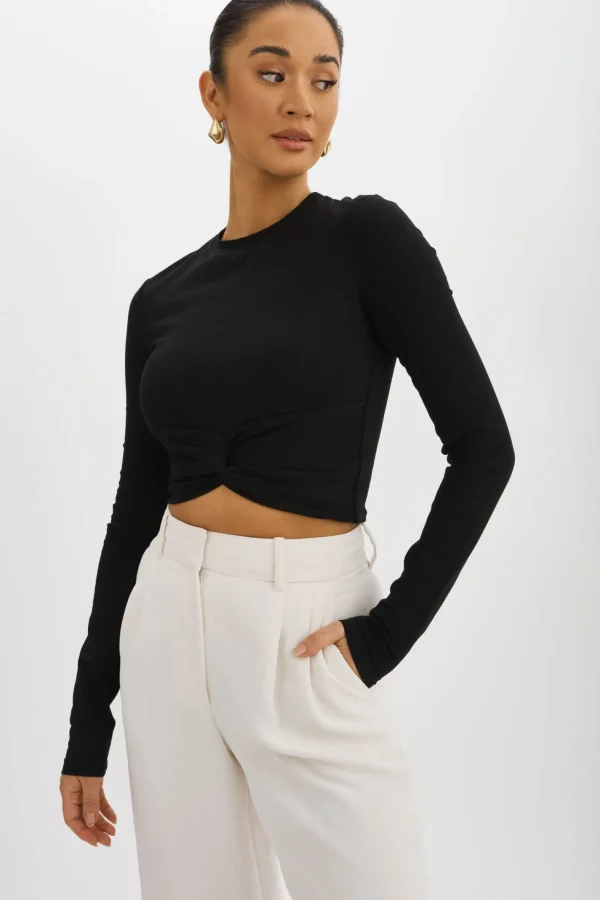 LAMARQUE Tops | KSENIA | Twist Top Black