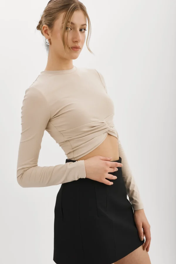 LAMARQUE Tops | KSENIA | Twist Top LATTE