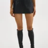 LAMARQUE Skirts | LIANA | Leather Skort Black