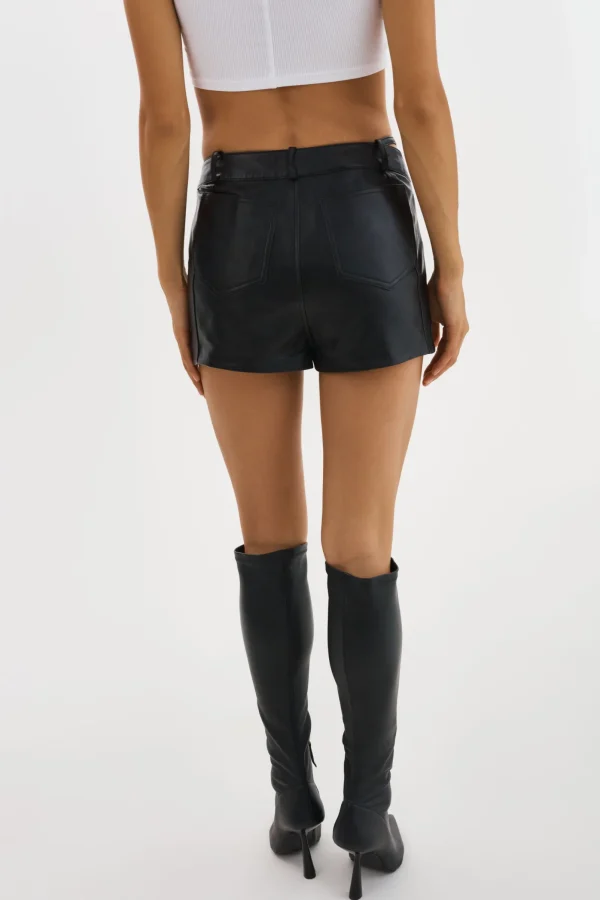 LAMARQUE Skirts | LIANA | Leather Skort Black